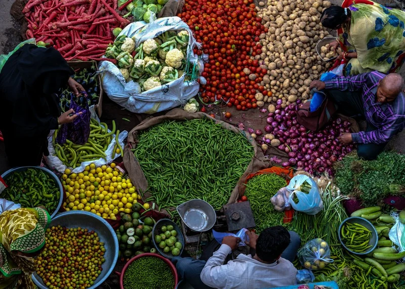 Vibrant Vegetable Market