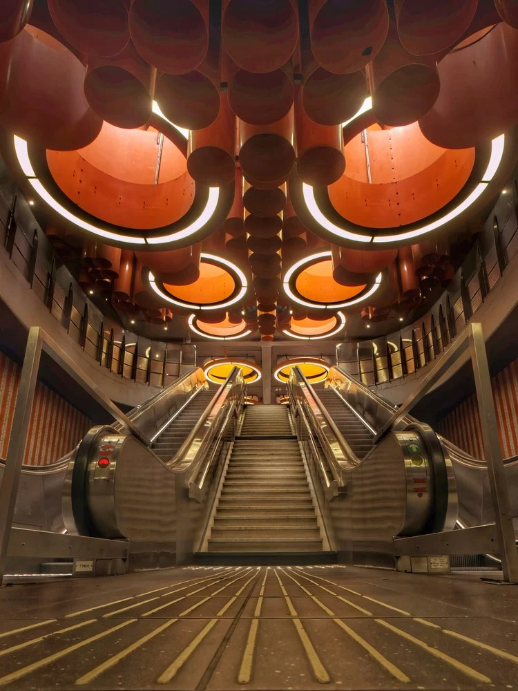 Futuristic Metro Station