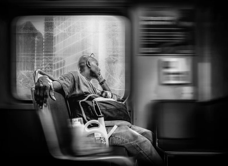 Pensive Urban Journey