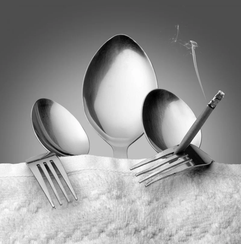 Cutlery Smoke Break