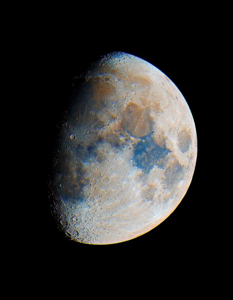 Colorful Lunar Surface