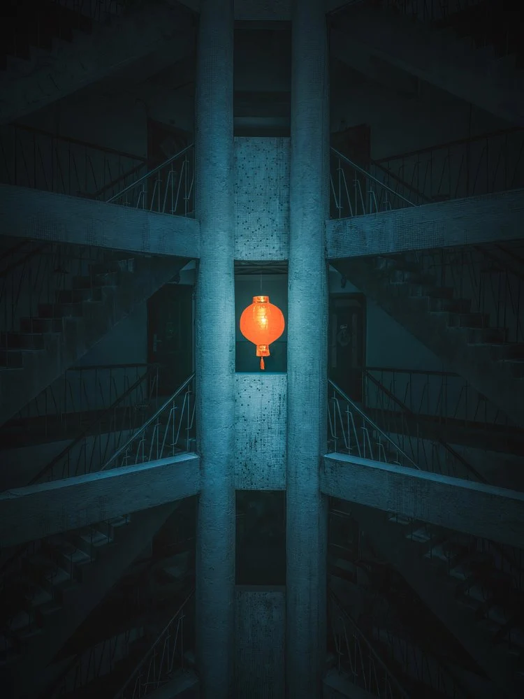 Brutalist Lantern Glow
