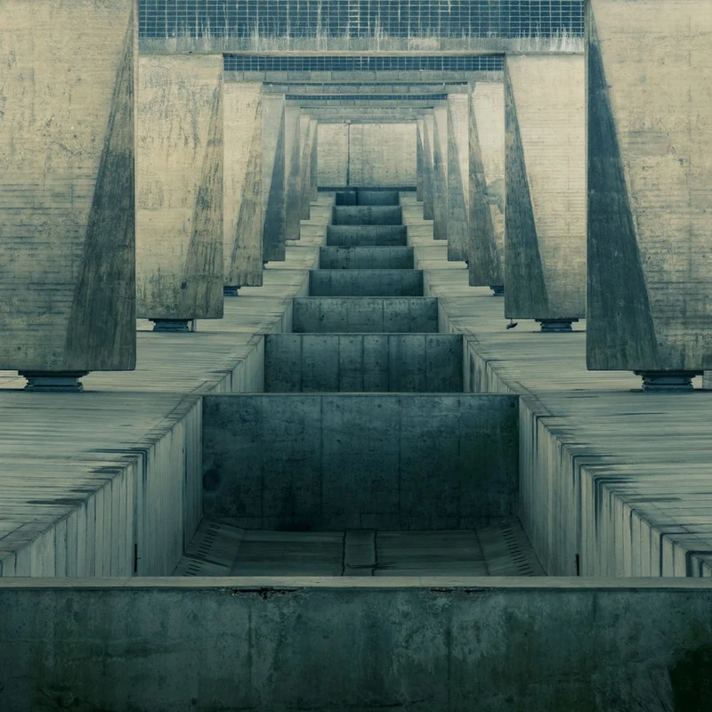 Brutalist Concrete Steps