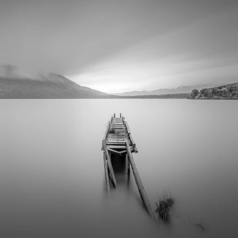 Serene Lake Pier