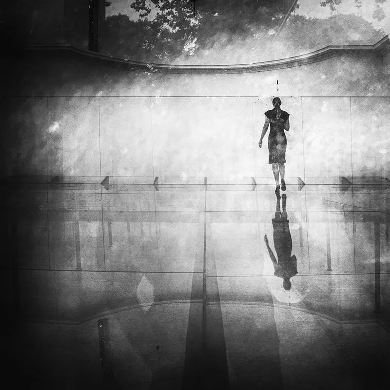 Solitary Rainy City Walk