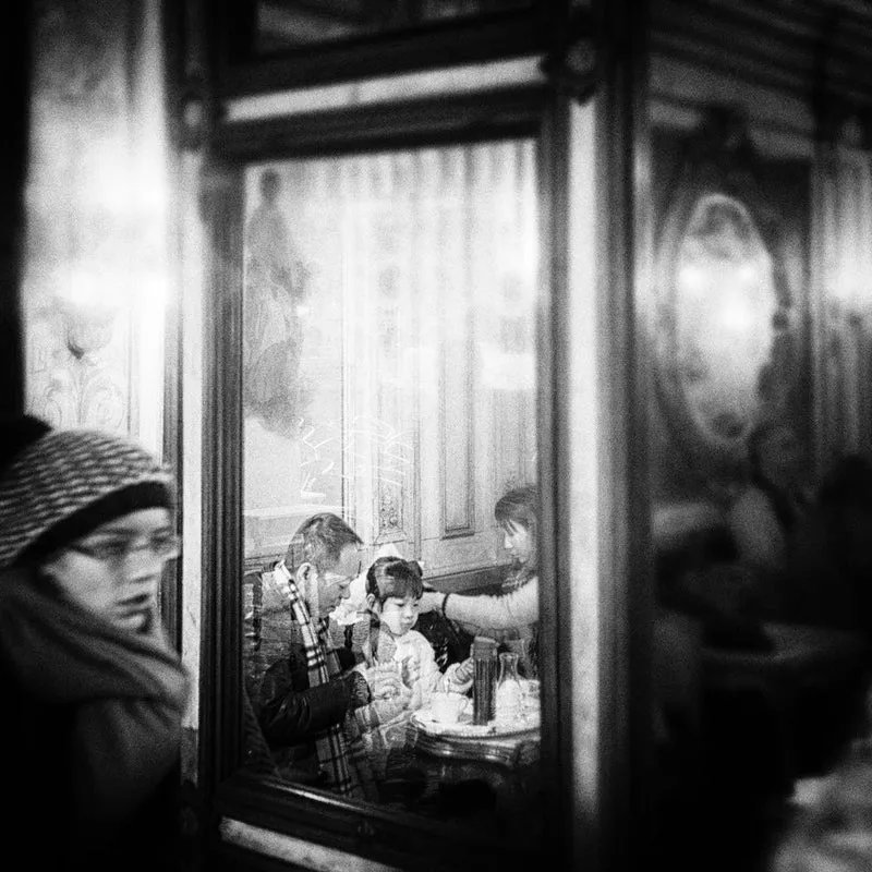 Candid Cafe Reflection