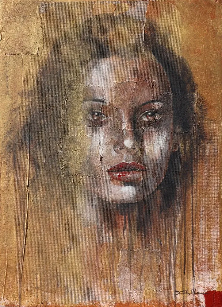 Expressive Golden Portrait