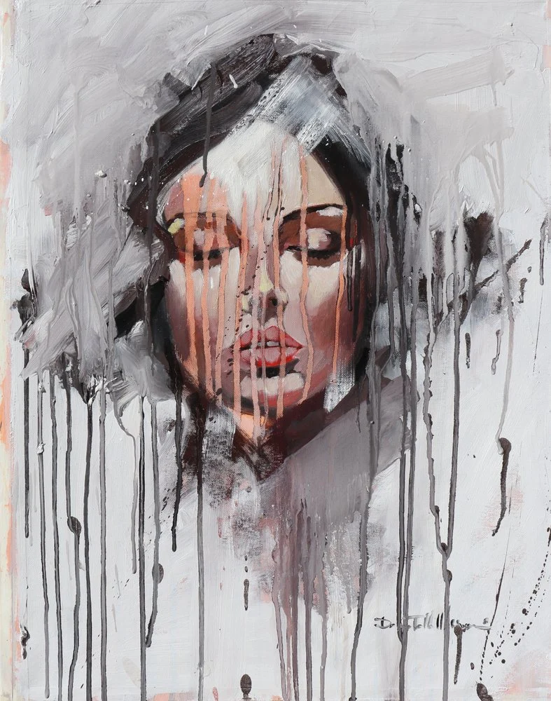 Dripping Woman Portrait