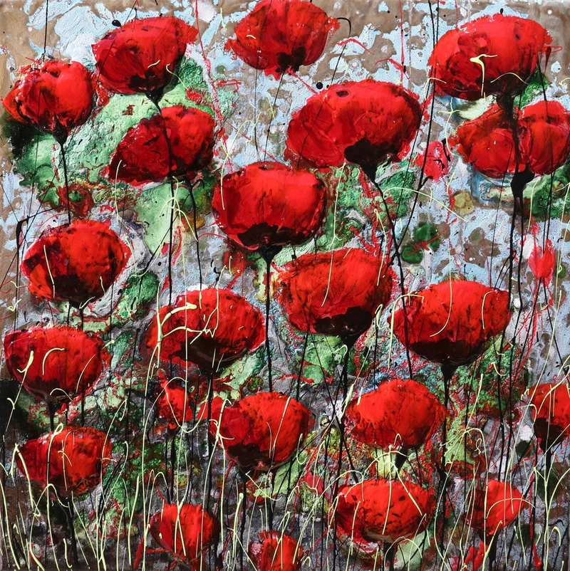 Vibrant Red Poppies