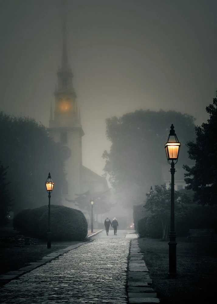 Misty Church Path