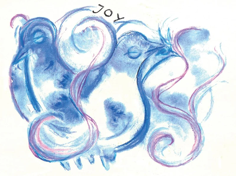 Joyful Blue Birds
