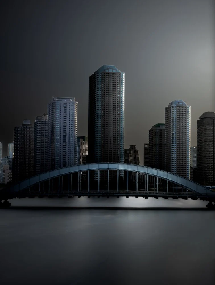 Night Cityscape Bridge
