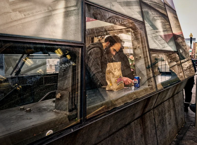 Man Eating City Reflections