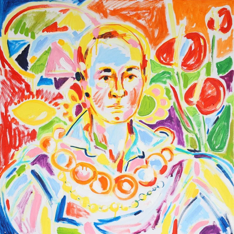 Vibrant Abstract Portrait