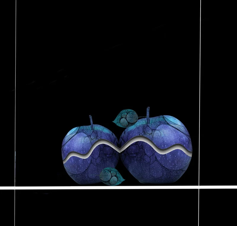 Cosmic Split Blue Apples