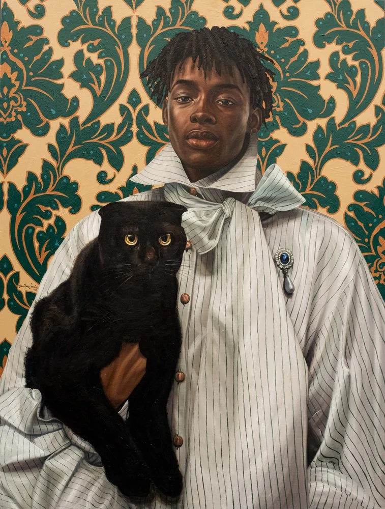 Elegant Portrait Black Cat
