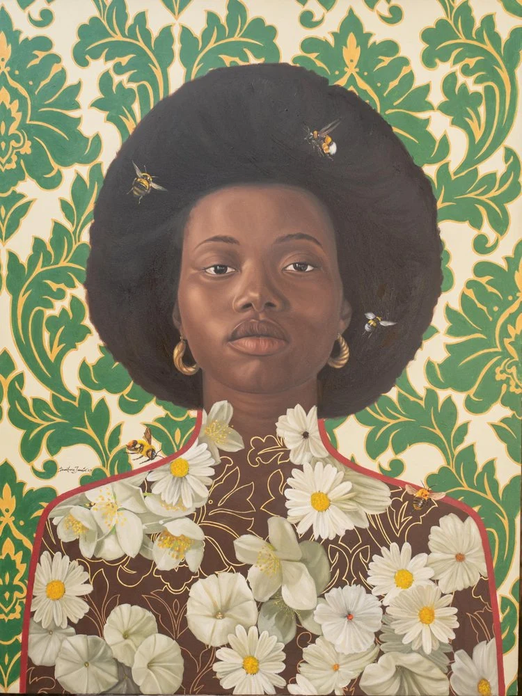 Afro Floral Portrait