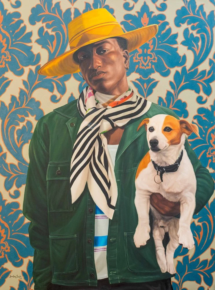 Stylish Man and Dog