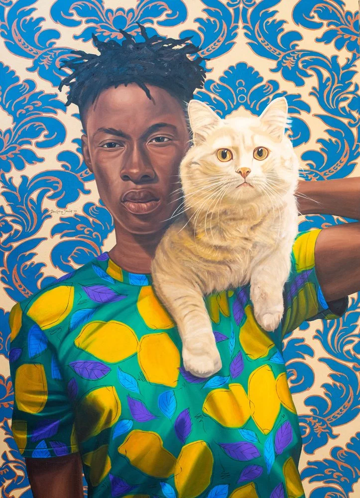Man and Cat Portrait