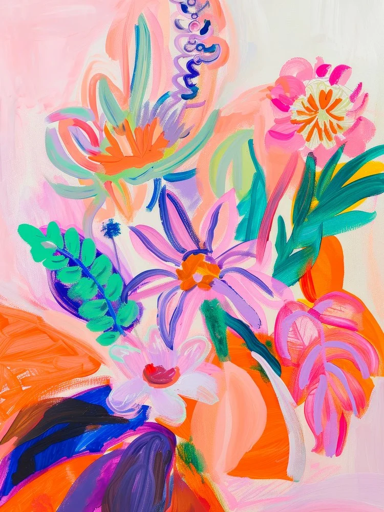 Joyful Abstract Blooms
