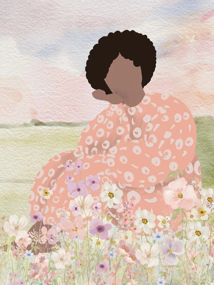 Woman in Wildflowers