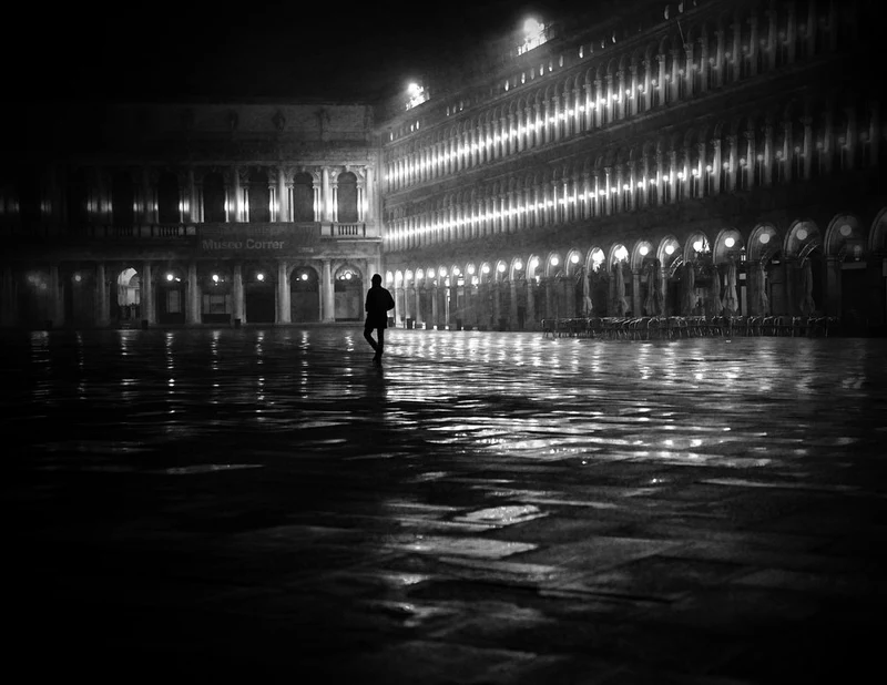Venice Night Reflections
