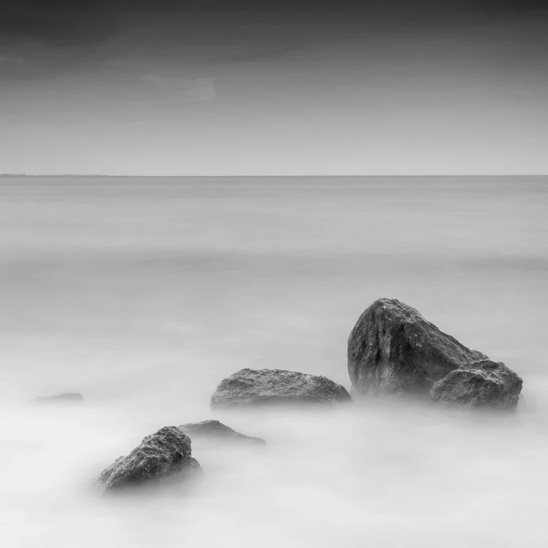 Misty Sea Rocks