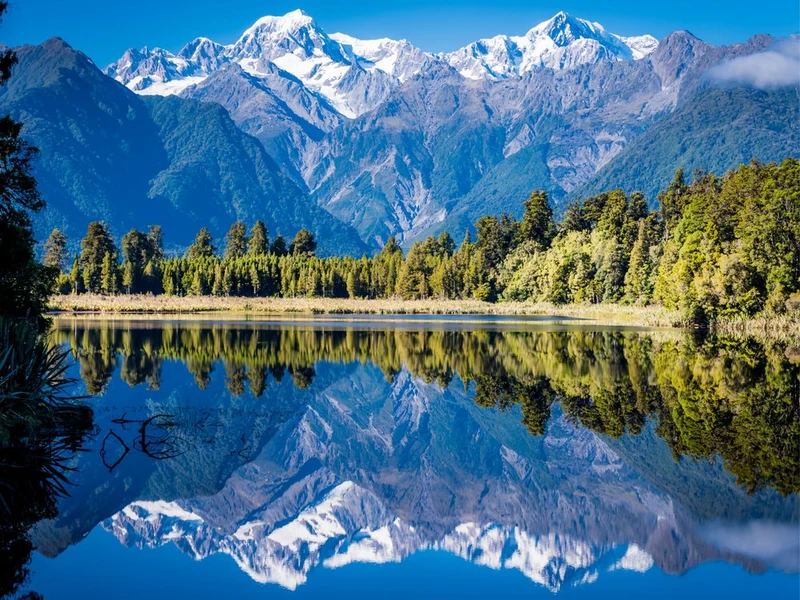 Serene Mountain Lake Reflection