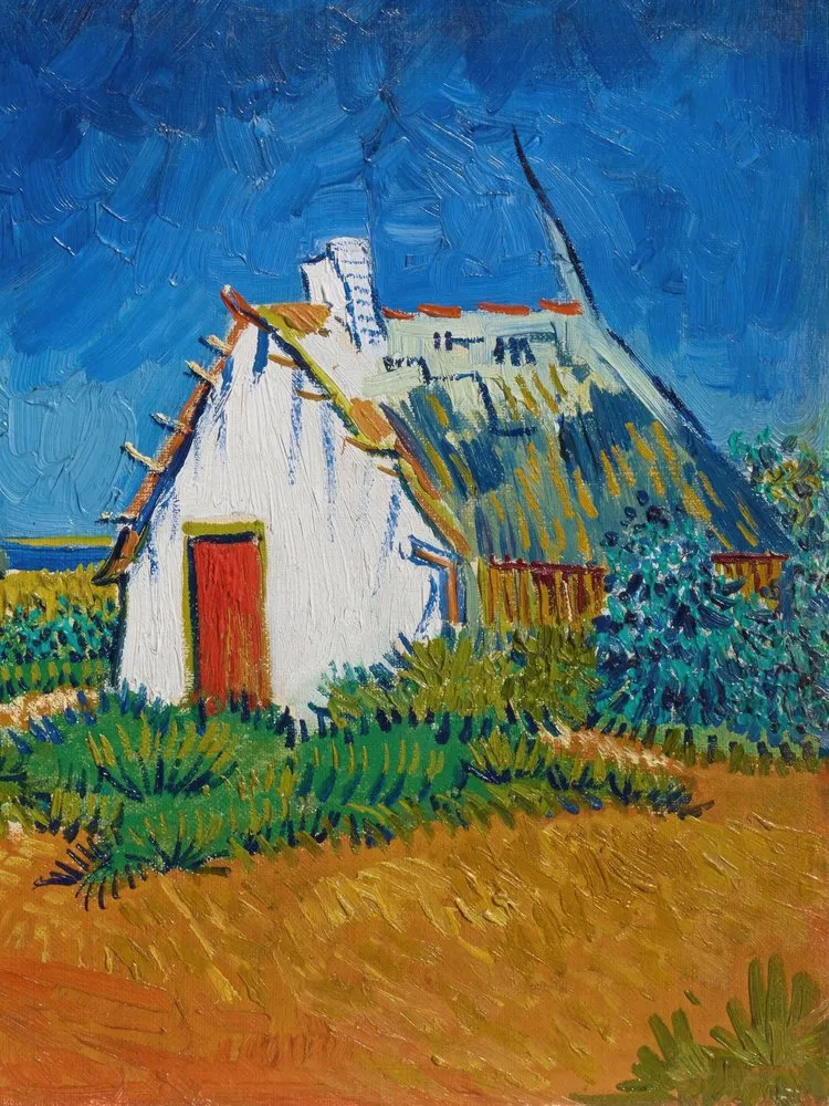 Rustic Cottage Blue Sky