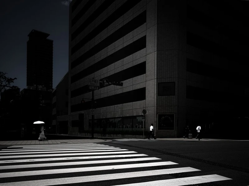 Urban Crosswalk Shadows