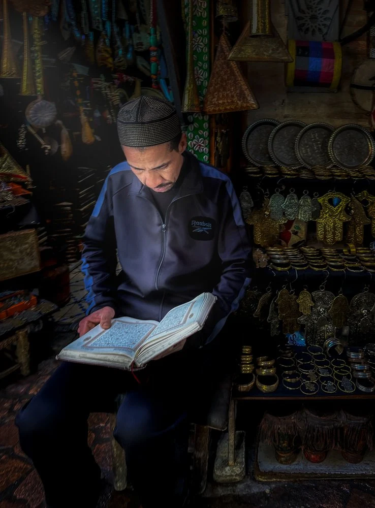 Man Reading Holy Book