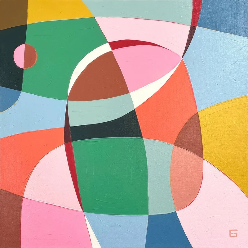 Vibrant Curved Forms