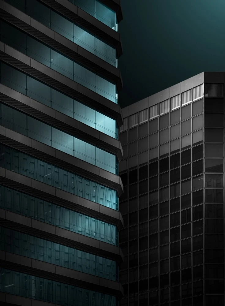 Architectural Teal Glow