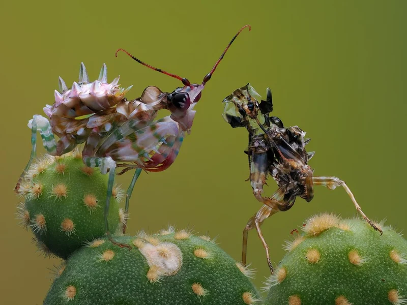 Spiky Mantis Encounter