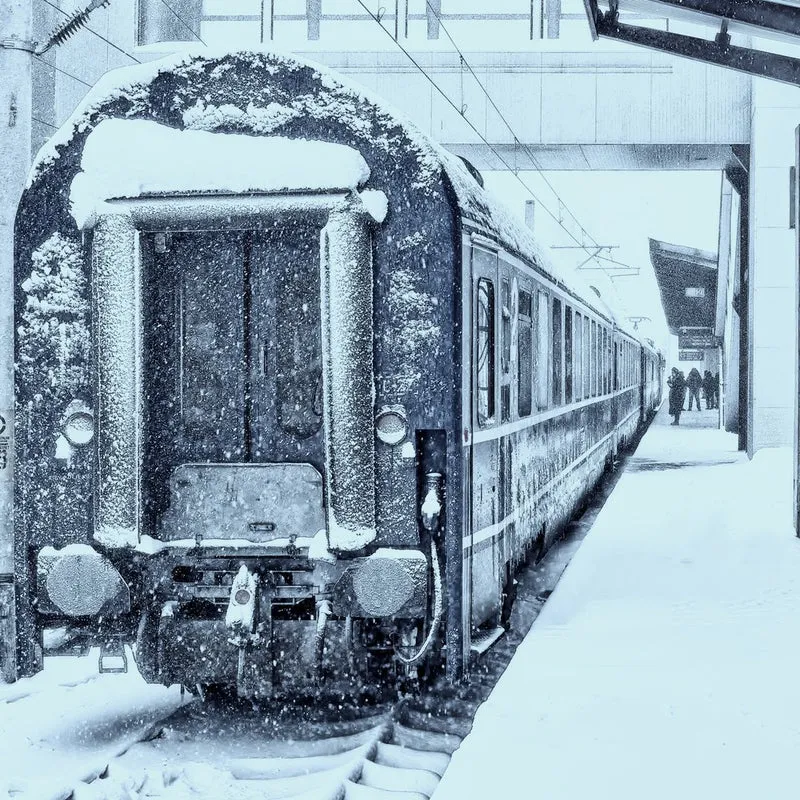 Snowy Winter Train