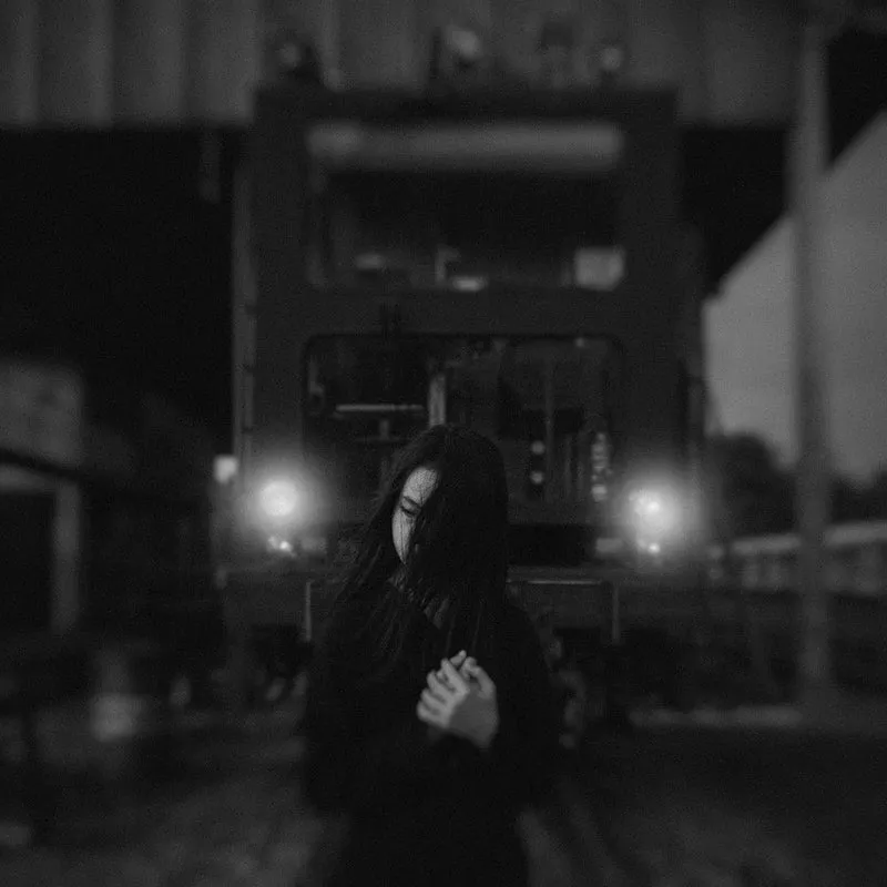 Moody Train Portrait