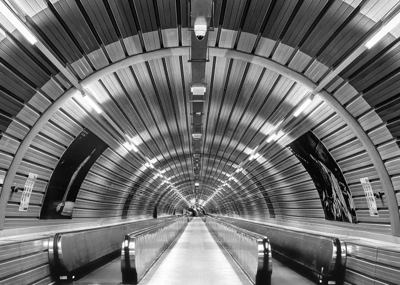 Futuristic Tunnel Walkway