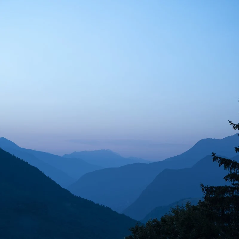 Twilight Mountain Layers
