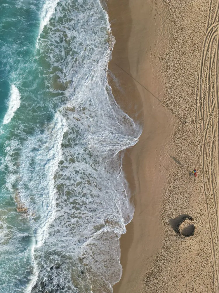 Aerial Ocean Shoreline