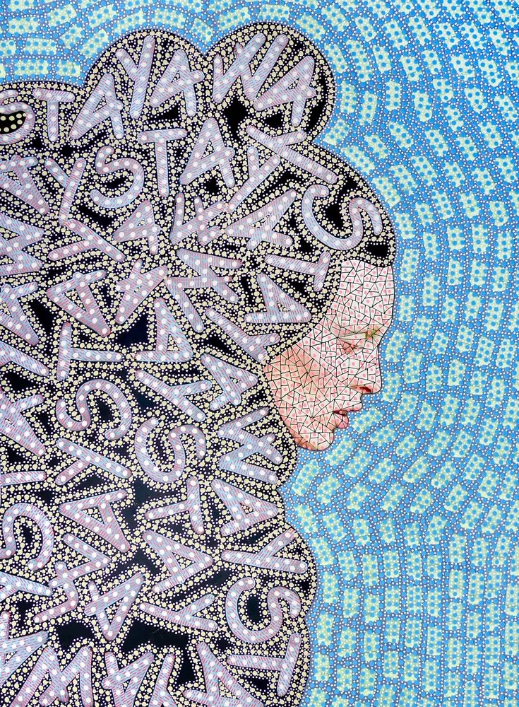 Contemplative Letter Portrait