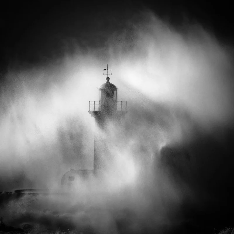 Dramatic Coastal Lighthouse