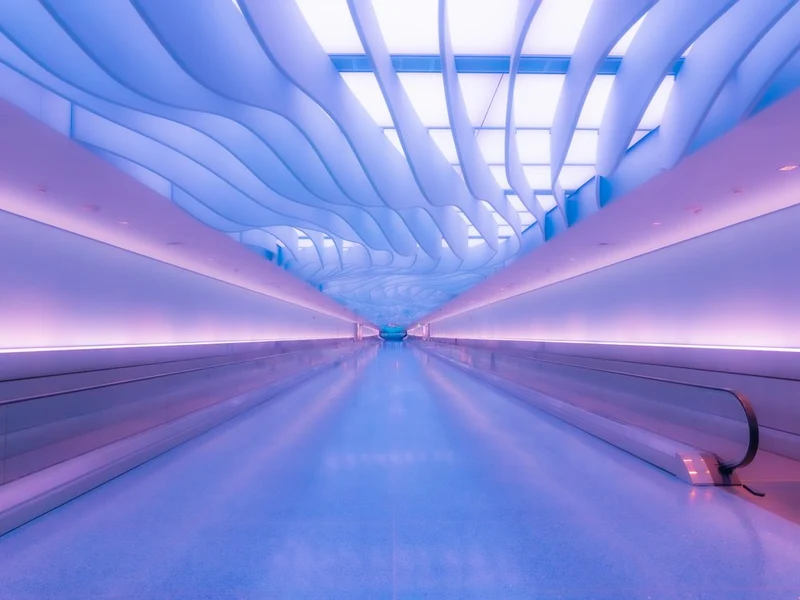 Futuristic Purple Tunnel