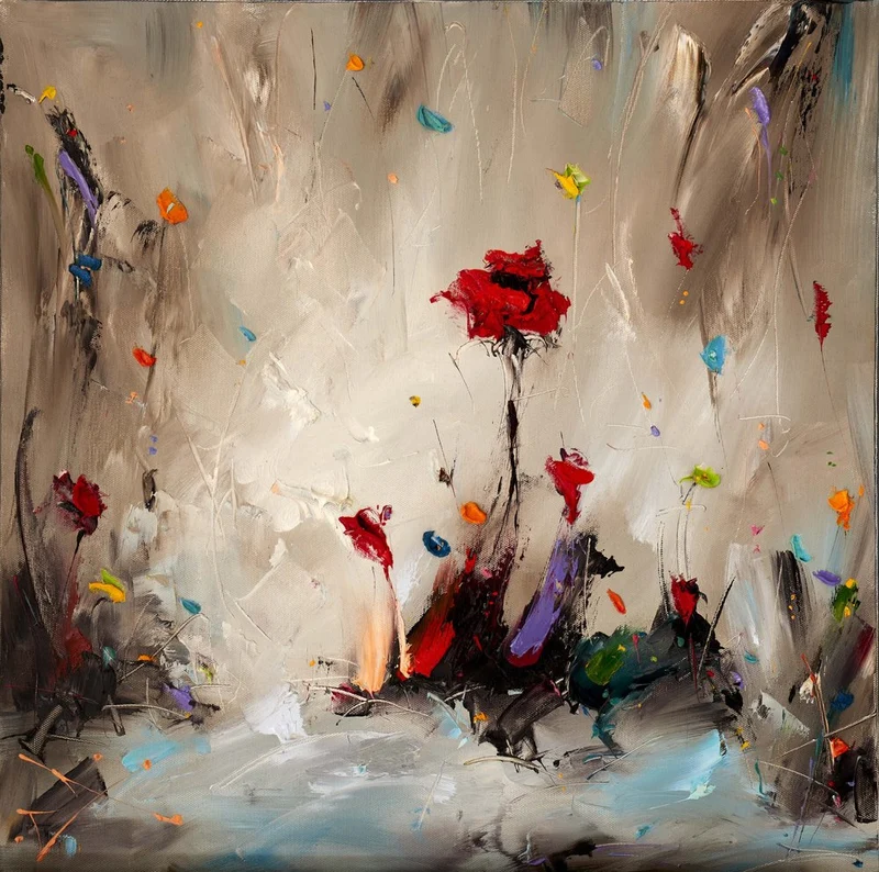Vibrant Abstract Flowers