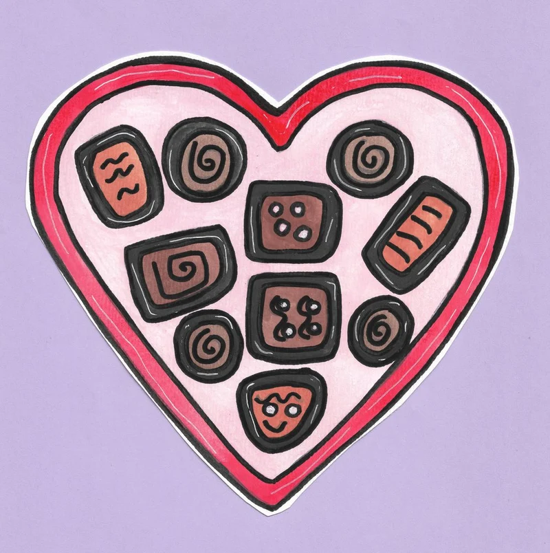 Charming Chocolate Heart Box