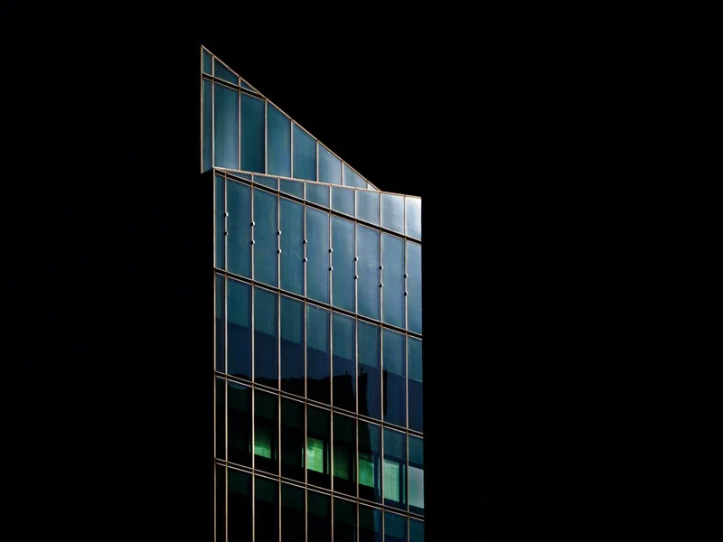 Sleek Glass Facade