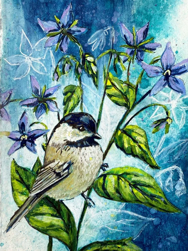 Blue Garden Chickadee