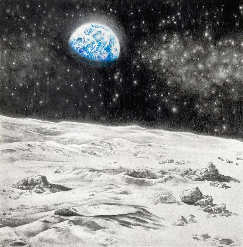 Earth Above Moon