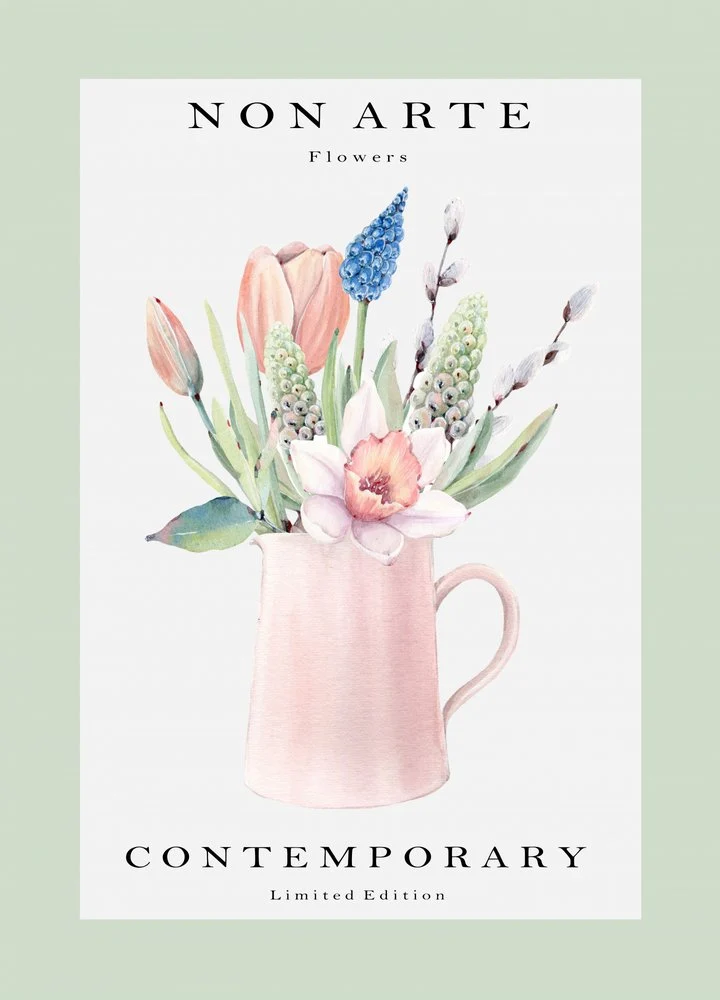 Watercolor Spring Bouquet