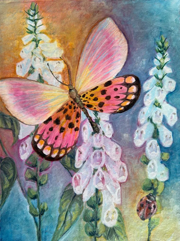 Pink Butterfly Garden