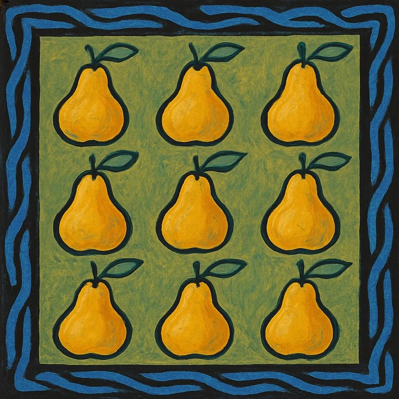Rustic Yellow Pears